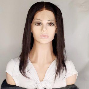 100% Human Hair TRANSPARENT Lace Color #2, 16"